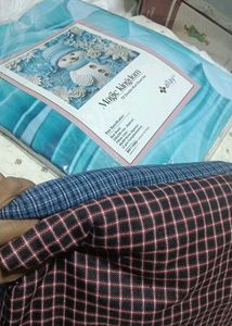 Checkered Dress Material woolen fabric