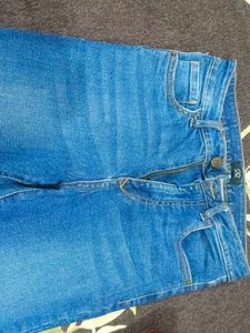 Blue Denim Flare Jeans