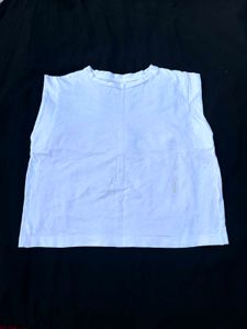 ZARA Sleeveless Kids Cotton Top – Size 6–7 Years