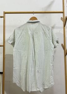 Striped button Up with heart Detailing