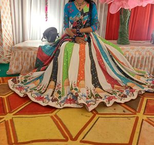 Colorful Embroidered Lehenga