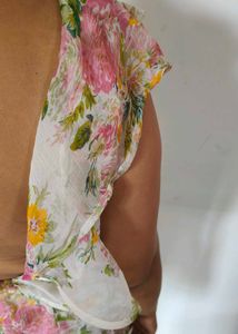 Floral Backless Dress