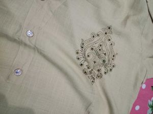 Elegant Beige Kurta