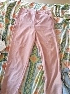 Pink Corduroy Pants - High Waisted