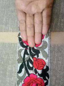 Floral Embroidered Trim