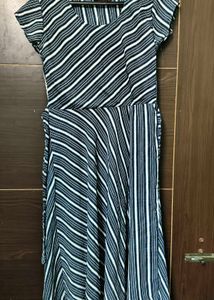 Zola Blue & White Striped Dress