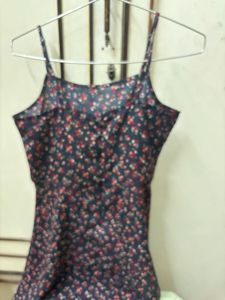 Floral Print Mini Slip Dress