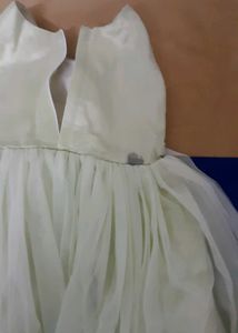 Green party gown (4-8yrs)