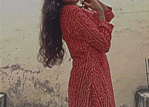 Red Kurta Set With Plazo