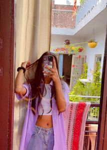 Lavender and pink Button-Down Shirt