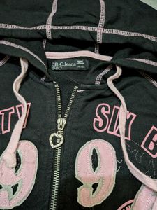 Y2K BC jeans Black 96 Six LS Hoodie