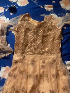 Elegant Peach Anarkali Dress