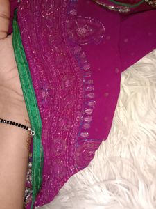 Beautiful Embroidery Saree 😍