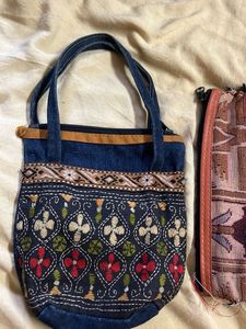 Embroidered Handbag &amp; Pouch