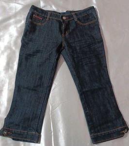 Denim Capri Pants