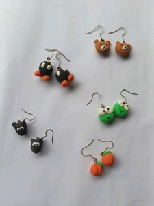 5 Pair Cute Earrings