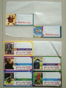 Stickers And Double Sided Pencil Box