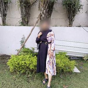 Stylish Black &amp; Patterned Dress