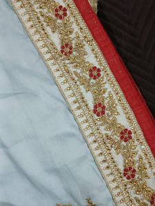 Elegant Embroidered Saree
