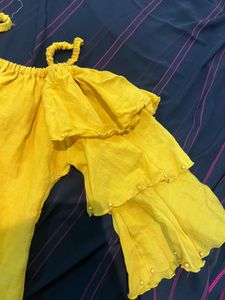 Cute Mustard Baby Romper