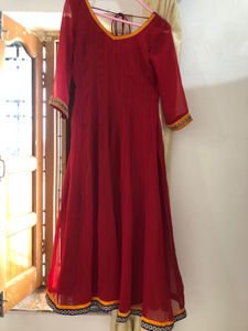 Red Anarkali Kurti