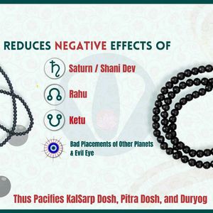 Karungali Ebony Wood Beads Malai 6MM