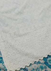 White Chikankari Kurti Set