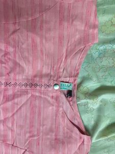 Pink Peplum Top ( Size M )