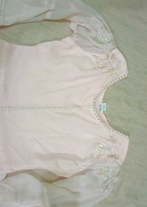 Peach Anarkali &amp; Dupatta