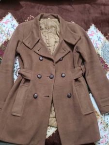 Elegant Brown Trench Coat