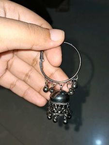 Boho Jhumka Hoop Earrings