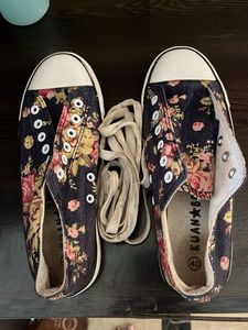 floral canvas shoes