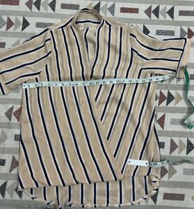 Striped Wrap Top😍