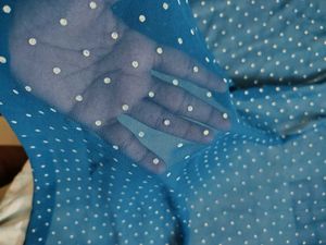 blue georgette saree
