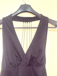 Black Halter Mini Dress