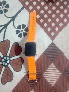 Orange Digital Watch