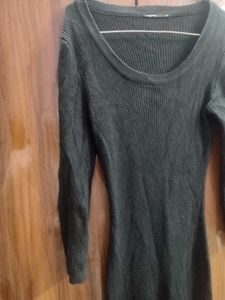 Black Bodycon woolen Dress