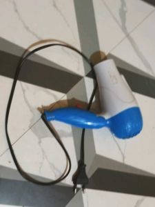 Blue &amp; White Hair Dryer