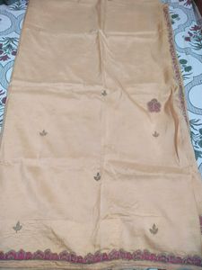 Chandan Color Silk Blend Saree