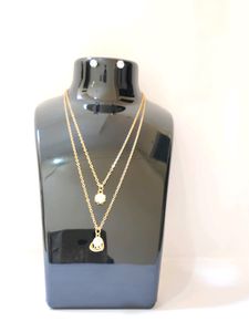Korean Double Love Chain With Earrings Tops.