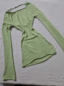 Green Long Sleeve Dress