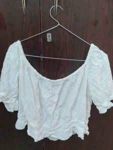 White Crop Top