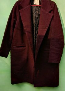 last price/ heavy Burgundy Trench Coat 36-40✓