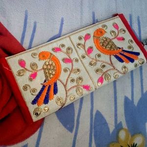 New Unused Garba Night Fancy Clutch With Hook