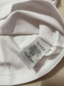 Men Gucci White Polo Tshirt XL size