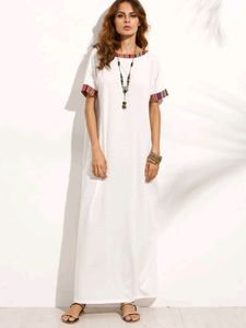 Oversized White Maxi Dress Shein