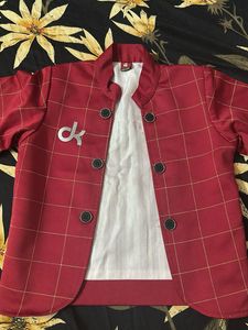 Red Plaid Kids' Blazer