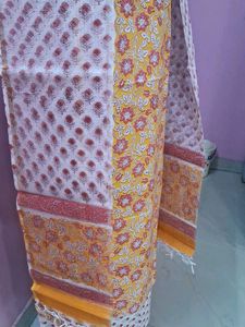 Elegant Kurta plazzo fabric unstiched&amp; Dupatta