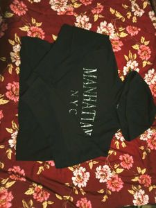 Manhattan NYC Black Hoodie