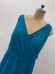 Elegant Teal Maxi Dress